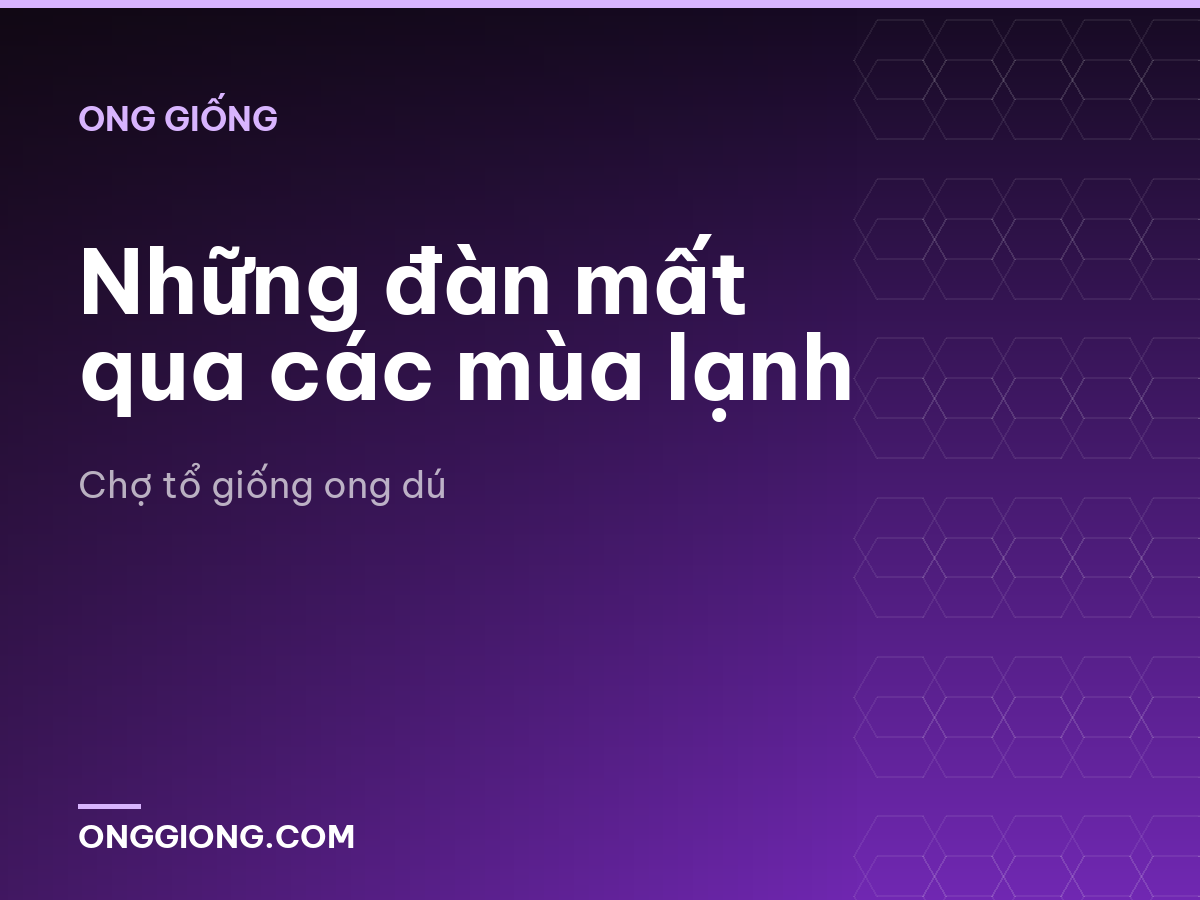 Những đàn mất qua các mùa lạnh
