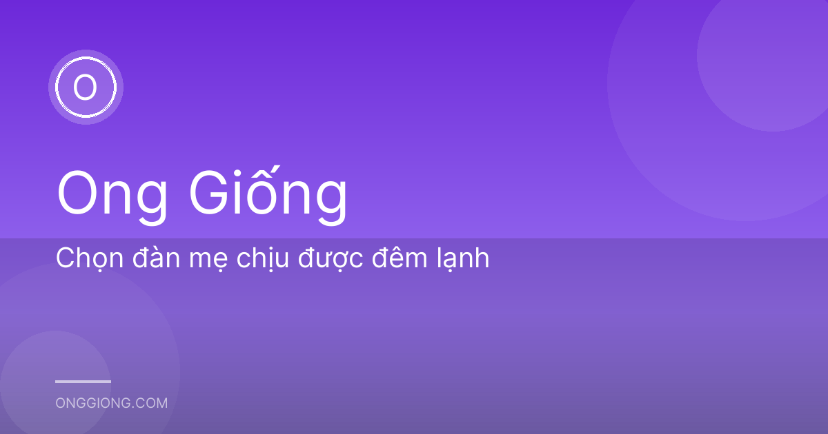 Chọn đàn mẹ chịu được đêm lạnh